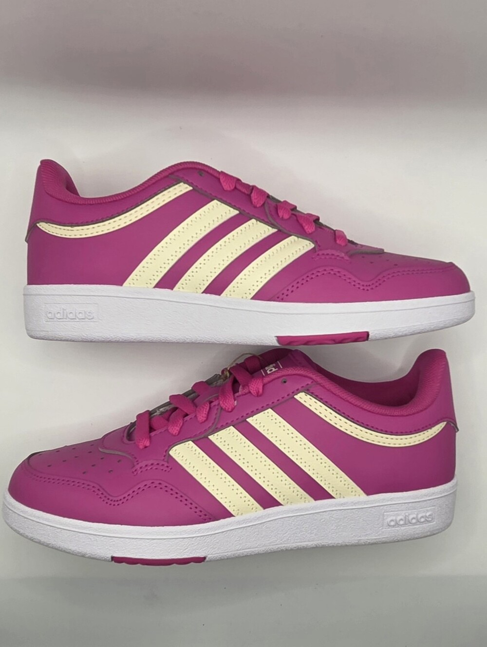 Adidas Hoops 4.0 Women's Pink Low-Top Lace-Up Sneakers